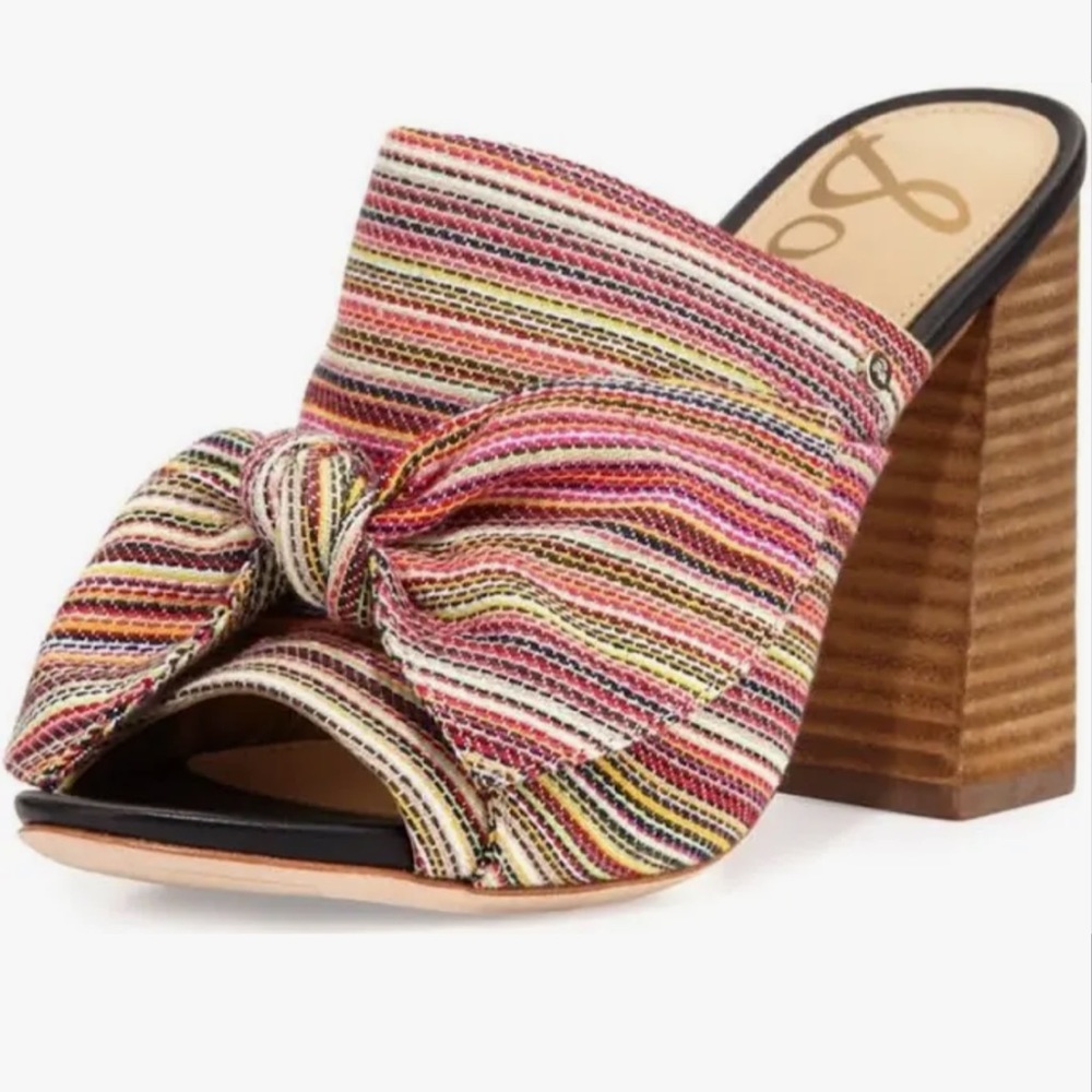 Sam Edelman Womens Yumi Fabric Open Toe Mules